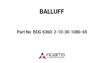 BDG 6360-2-10-30-1080-65									