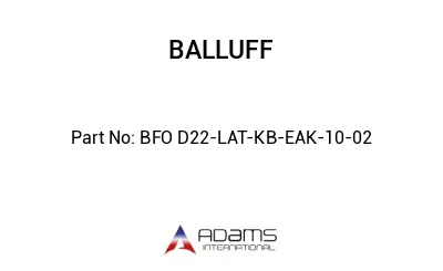 BFO D22-LAT-KB-EAK-10-02									
