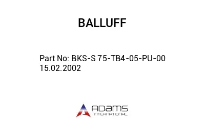 BKS-S 75-TB4-05-PU-00	15.02.2002								