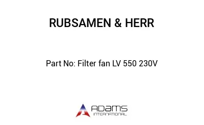 Filter fan LV 550 230V